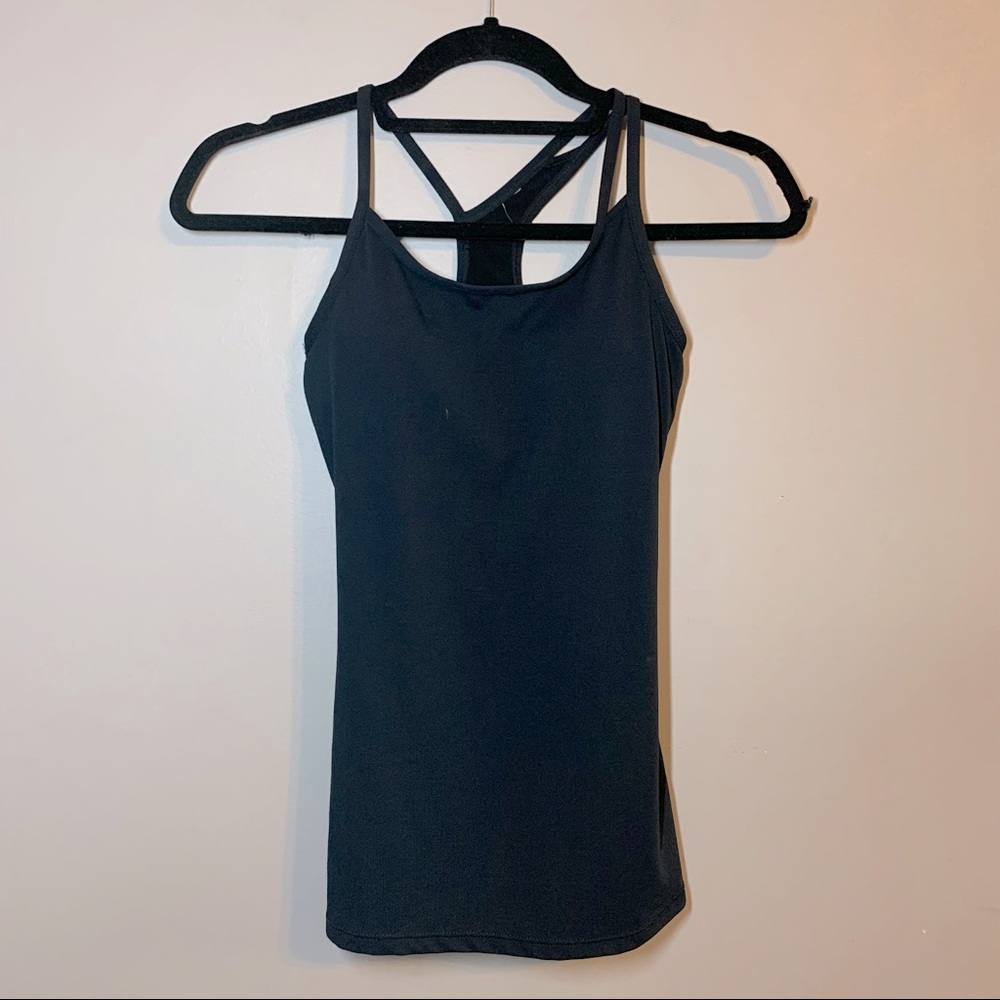 Fabletics black spaghetti strap tank top